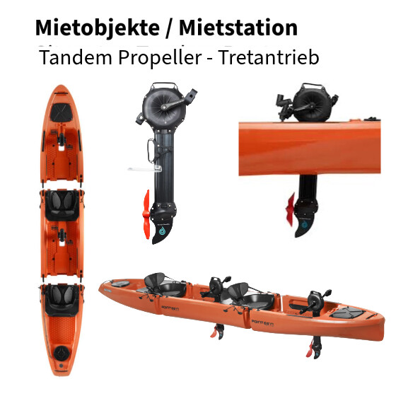 Miete Tretantrieb Tandem