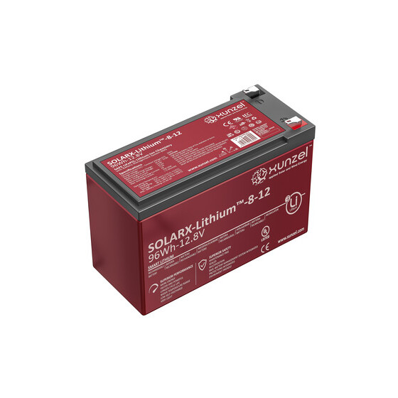 Xunzel SOLARX Lithium Batterien 12V / 8 Ah