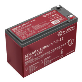 Xunzel SOLARX Lithium Batterien 12V / 8 Ah